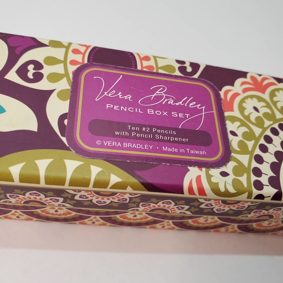 Vera Bradley Pencil Box Set - Picture 4 of 6
